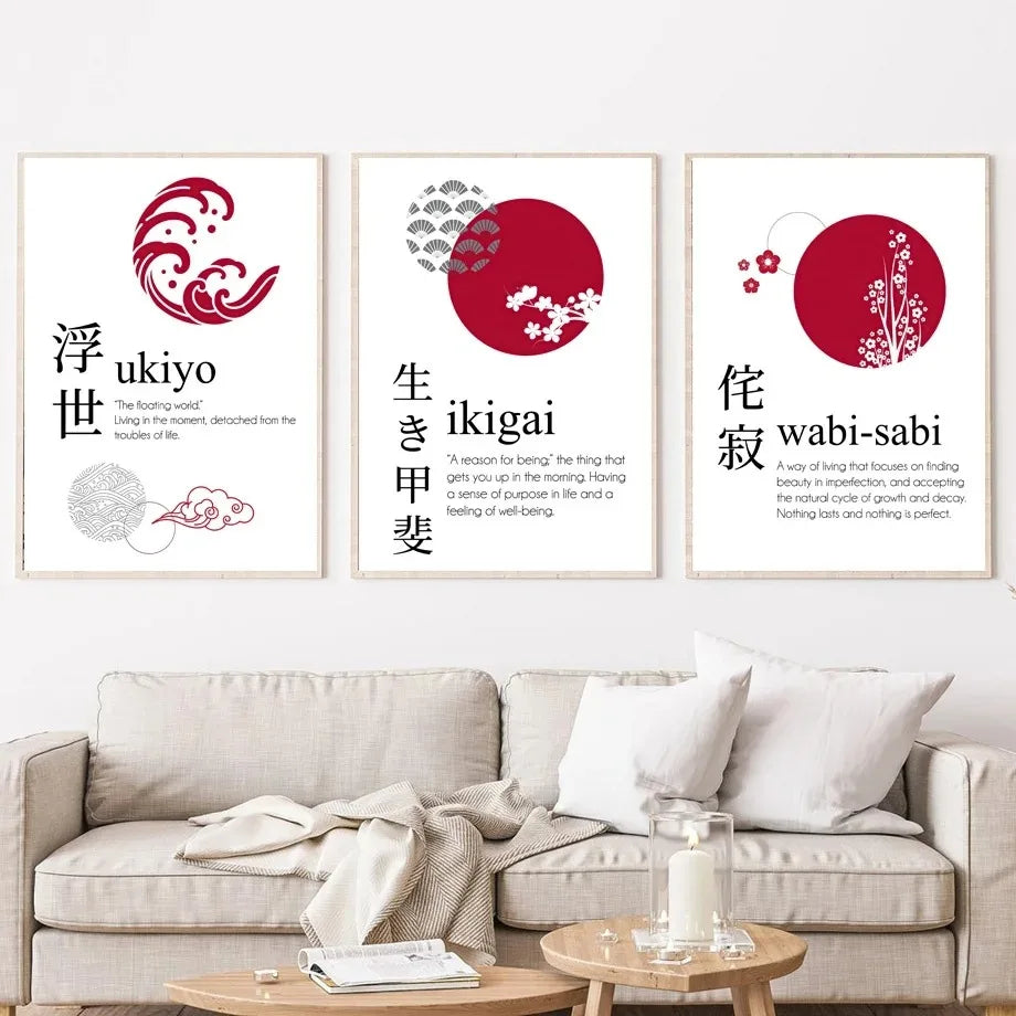 Affiche murale - calligraphie japonaise