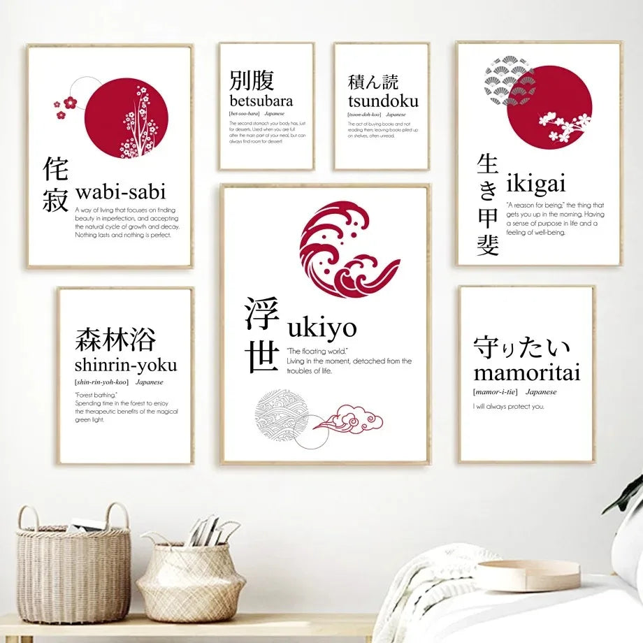 Affiche murale - calligraphie japonaise