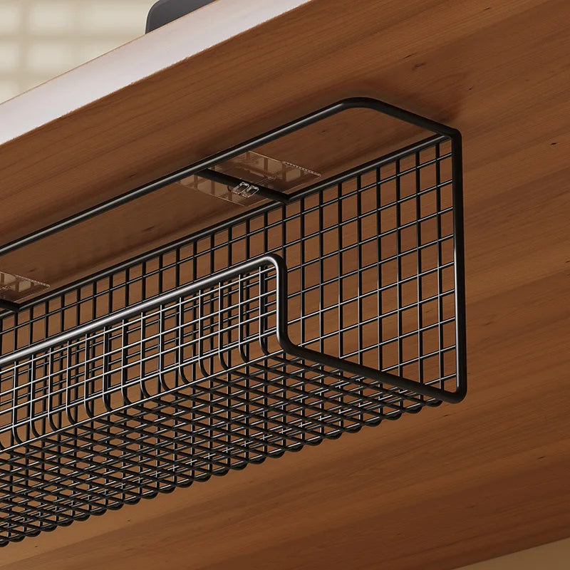 support de cables sous bureau avec fixation metal pour installation stable et discrete